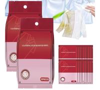 Stain Remover Wet Wipes, 2025 New Individually Wrapped Clothes Stain Remover Wipes, Portable Emergency Stain Removal Wet, Individual Wrapped for Clothes, Bed and Shoes (2 Pack)