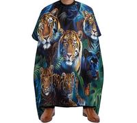 Stain Resistant Hair Dye Cape, Animals Tiger Leopard Lion, Barber Haircut Capes Professional Salon Cape for Styling Salons Women