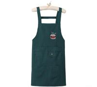 Stain Resistant Sleeveless Apron for For women Using 100% Cotton Fabric to Support Comfort During Extended Wear (Green)