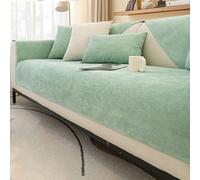 Stain-Resistant Sofa Cover,Couch Cushion Covers Sectional Sofa Protector Quilted Corner Slipcovers Washable for Living Room Furniture Protector Cat Dog Scratch Guard All Seasons,Green,80x120cm