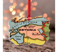 Stained Acrylic Window Hanging Map Estonia Window Pendant World Geographical Distribution Bauble Antique World Map Pictures Wall Art Decor for Home Coffee Bar Housewarming Gift Transparent Keepsake