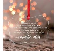 Stained Acrylic Window Hanging Remember When I Was Young And Were You And Time Hanging Ornaments Inspirational Motivational Quote Bauble Inspirational Word Sayings Window Hanging Decor Keepsake