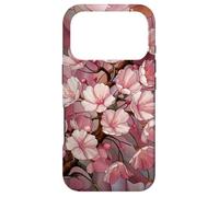 Stained Glass Aesthetic Cherry Blossoms Flower Case for iPhone 17 Pro