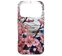 Stained Glass Aesthetic Cherry Blossoms Flower Case for iPhone 17 Pro