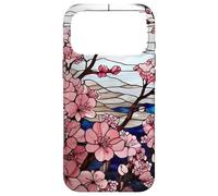 Stained Glass Aesthetic Cherry Blossoms Flower Case for iPhone 17 Pro Max
