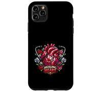 Stained Glass Anatomical Heart Stethoscope Art Case for iPhone 11 Pro Max