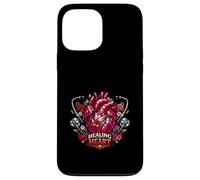 Stained Glass Anatomical Heart Stethoscope Art Case for iPhone 13 Pro Max