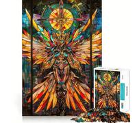 Stained Glass Angel 1000 Pieces Jigsaw Puzzles for Teenagers Mind Skill Toy Leisure Fun Design Assembly Elegant Gift 50x75cm