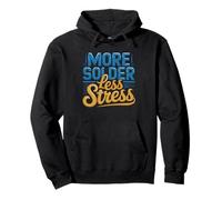 Stained Glass Art More Solder Less Stress Hobby Soldering Pullover Hoodie