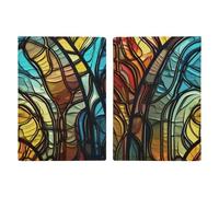 Stained Glass Art Passport Holder Passport Wallet PU Leather Passports Protective Cover Slim Travel Accessories