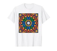 Stained Glass Artist Pattern Maker Identity Badge Art Mosaic T-Shirt