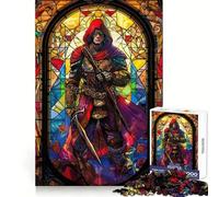 Stained Glass Battle Mage 1000 Pieces Jigsaw Puzzles for Adults Thought Toy Calming Play Precise Edge Heartfelt Gift 38x52cm