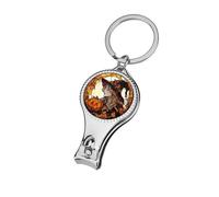 Stained Glass Beautiful Witch Pumpkins Nail Clippers Toenail Clipper Cutters Professional Nail Trimmer Nail Cuticle Cutter for Women Men