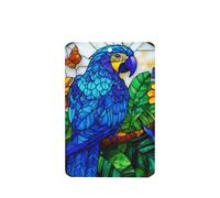 Stained Glass Blue Parrot Car Air Fresheners 4 Pcs Hanging Scented Cards Fragrance Scented Cards For Car Aromatherapy Tablets