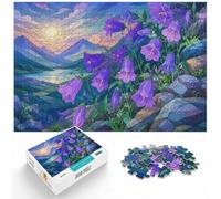 Stained Glass Bluebells 1000 Piece Jigsaw, 1000pcs (40x28cm) | For Christmas and winter evenings, this adult jigsaw puzzle with 1000 pieces works well for shared time during the holidays.