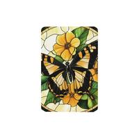 Stained Glass Butterfly Black Orange Car Air Fresheners 4 Pcs Hanging Scented Cards Fragrance Scented Cards For Car Aromatherapy Tablets