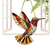Stained Glass Butterfly - Window Sun Catcher | Hangable Butterfly Window Ornament | Kingfisher Butterflies Stained Sun Catcher for Bedroom Living Room Prism Rainbow Maker Pendant For Home Garden