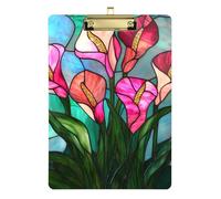 Stained Glass Calla Lily Hanging Storage Box Transparent for Teacher Class Supplies Basic Size 9 x 12