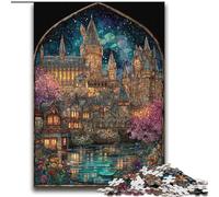 Stained Glass Castle 2000 Piece Jigsaw Puzzles for Teenagers, Fun Games Wall Decoration Unique Birthday And Xmas Gifts (70x100cm)