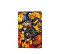 Stained Glass Cat Wizard Hat Car Air Fresheners 4 Pcs Hanging Scented Cards Fragrance Scented Cards For Car Aromatherapy Tablets