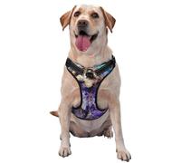 Stained Glass Cockapoo Dog No Pull Dog Harness Adjustable Reflective Oxford Easy Control Medium Large Dog Harness