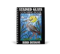Stained Glass Coloring Book: Bird Designs