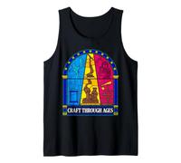 Stained Glass Craft Through Ages Design Tank Top
