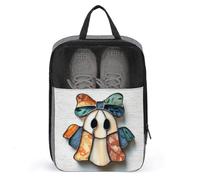 Stained Glass Cute Ghost Girl Shoe Bag for Travel Daily Use Anti-dust Storage Carrier Golf Shoe Pouch