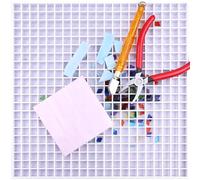 Stained Glass Cutting Mat With Tray 12''x12'', Removable Double-Layer Design, Catches Shards for Mosaic & Crafts, Easy to Clean