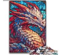 Stained Glass Dragon 2000 Piece Jigsaw Puzzle for Adults Teens, Fun Games Wall Decoration Unique Birthday And Xmas Gifts (70x100cm)