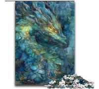 Stained Glass Dragon Jigsaw Puzzles for Teenagers 2000 Piece, Suitable for Ages 14 And Up Family Fun It Is Ideal As A Gift for The Whole Family (70x100cm)