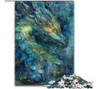 Stained Glass Dragon Jigsaws Puzzles 1000 Pieces for Adults Gifts, for 14+ Train Your Brain And Your Hands Christmas Game Gifts (50x75cm)