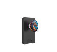 Stained Glass Dragon PopSockets PopWallet for MagSafe