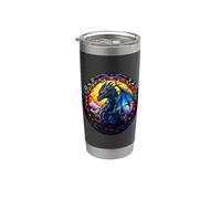 Stained Glass Dragon Stainless Steel Insulated Tumbler