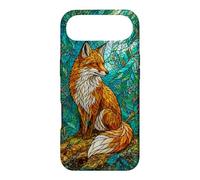 Stained Glass Fox Forest Woodland Mosaic Aesthetic Case for iPhone Air