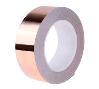 Stained Glass Framing Copper Foil Tape 1inch Suitable for Soldering Edges with Conductive Adhesive and High Defense Copper Foil Tape Bass Copper Tape Copper Shielding