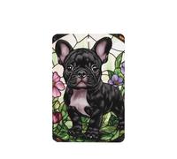 Stained Glass French Bulldog Puppy Car Air Fresheners 4 Pcs Hanging Scented Cards Fragrance Scented Cards For Car Aromatherapy Tablets