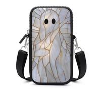 Stained Glass Ghost Crossbody Mobile Phone Bag Smartphone Bag With Adjustable Strap