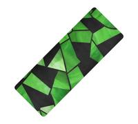 Stained Glass Green Black Halloween printed non toxic yoga mat chemical free Thick 1 mm For hot yoga non slip, with bag for carrying tapete para ejercicio 71x26 inches