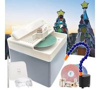 Stained Glass Grinder Kit - DIY Crafting Starter Set with Angle Positioning Tool, Grinding Head, and Grit Disc for Curves and Glass Edge