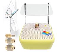 Stained Glass Grinder Kit with Multiple Bits and Baffle Board for DIY Art Grinding and Shaping