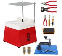 Stained Glass Grinder Machine Kit, 10-Piece Mosaic Tile and Glass Tool Set, Includes Grinder and Circle for DIY Projects