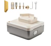 Stained Glass Grinder, Mini Electric Grinding Machine with 4 Bits, 4200RPM for Glass and Ceramic Edging, Drilling Function