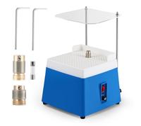 Stained Glass Grinder with Acrylic Baffle, 65W Portable Glass Grinding Machine with 5/8" & 1" Grinder Bits, 4200RPM Glass Grinding Tool for Stained Glass DIY, Mosaics, Ceramics and Crafts (Blue)