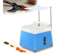 Stained Glass Grinder with Acrylic Baffle and Tool Set, Portable Grinding Machine with 5/8" Bits, 4200RPM for DIY Glass Art