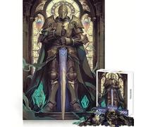 Stained Glass Guardian 1000 Piece Jigsaws for Teenagers Puzzle Mind Challenge Toy Calm Pastime Precise Cut Lovely Gift (50x75cm)