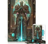 Stained Glass Guardian 1000 Piece Jigsaws for Teenagers Puzzle Strong Logic Toy Relaxed Mind Clear Edge Bday Surprise (50x75cm)