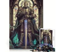 Stained Glass Guardian Puzzles for Teenagers 1000 Pieces Think Smart Toy Soothing Play Smooth Cut Amazing Present (38x26cm)