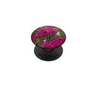 Stained Glass Hydrangea Pink Floral Art Mosaic PopSockets Adhesive PopGrip