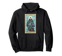 Stained Glass Izanagi Japanese Mythology God Boho Pullover Hoodie
